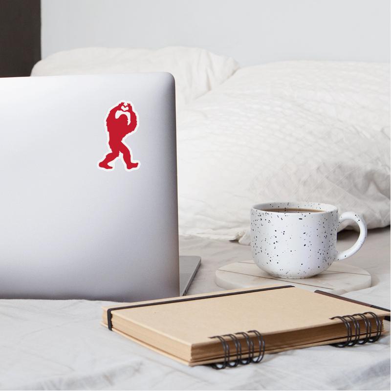 Bigfoot Heart Hands Silhouette