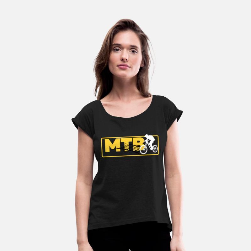 Black and Yellow Mountain Bike T Shirt