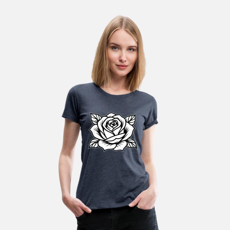 Black Ink Rose – Classic American Traditional Sty