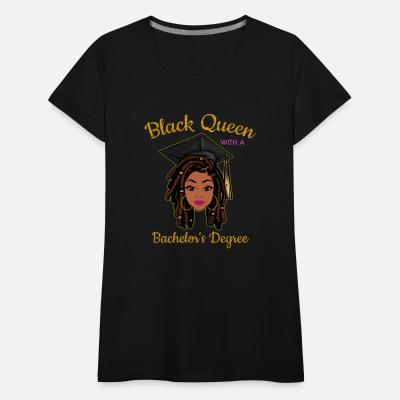 Black Queen With A Bachelor'S Degree Graduation