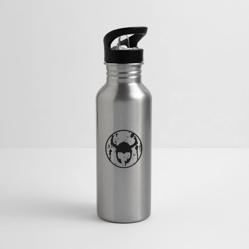 blood spattered viking helmet