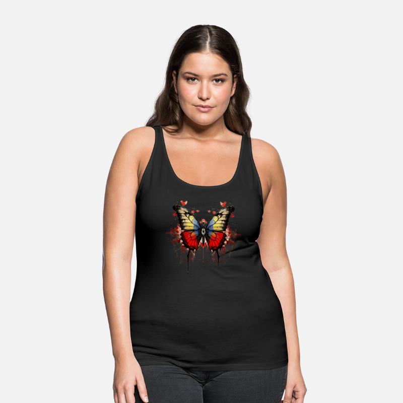 Bloody Butterfly elegant streetwear t-shirt