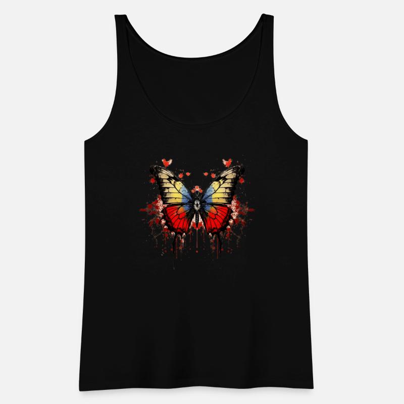 Bloody Butterfly elegant streetwear t-shirt
