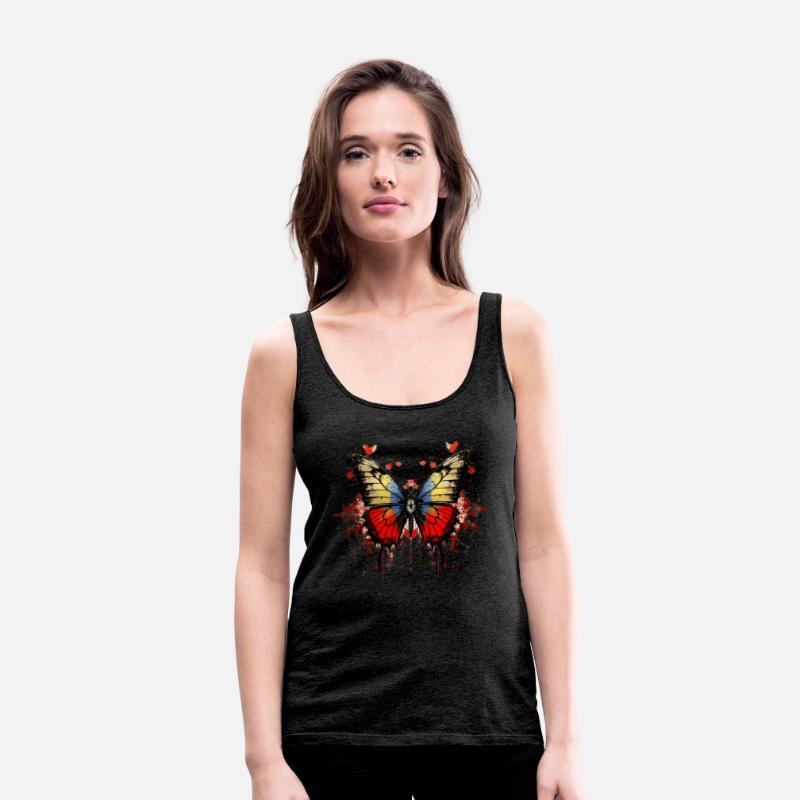 Bloody Butterfly elegant streetwear t-shirt