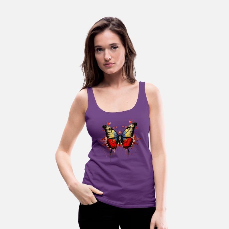Bloody Butterfly elegant streetwear t-shirt