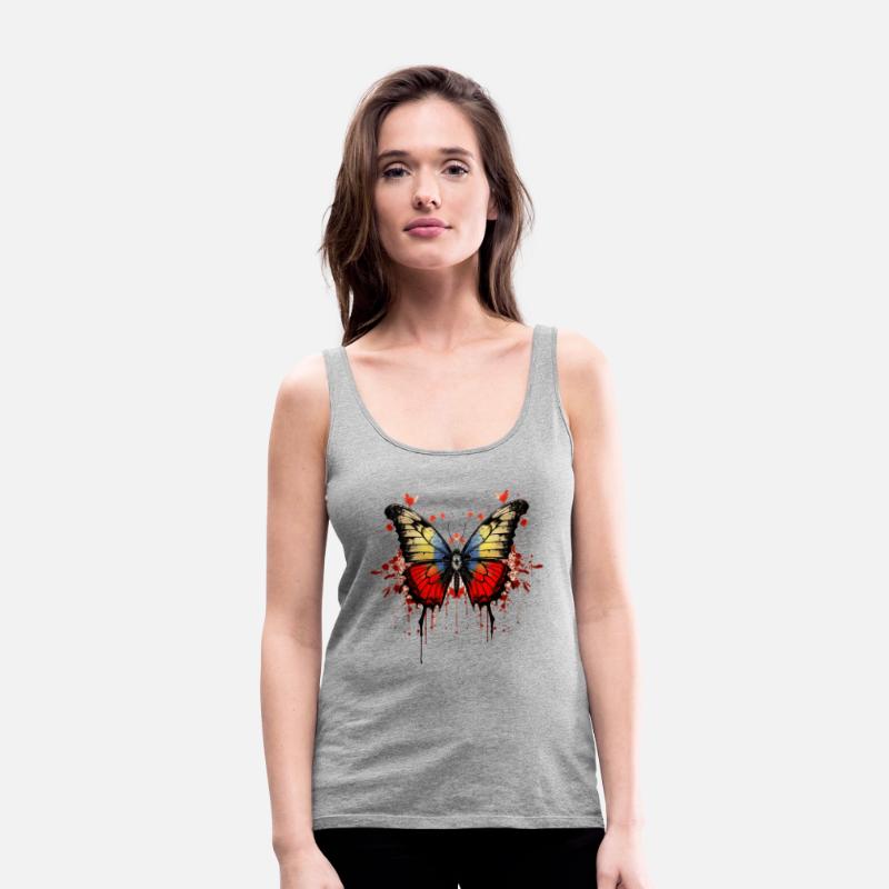 Bloody Butterfly elegant streetwear t-shirt