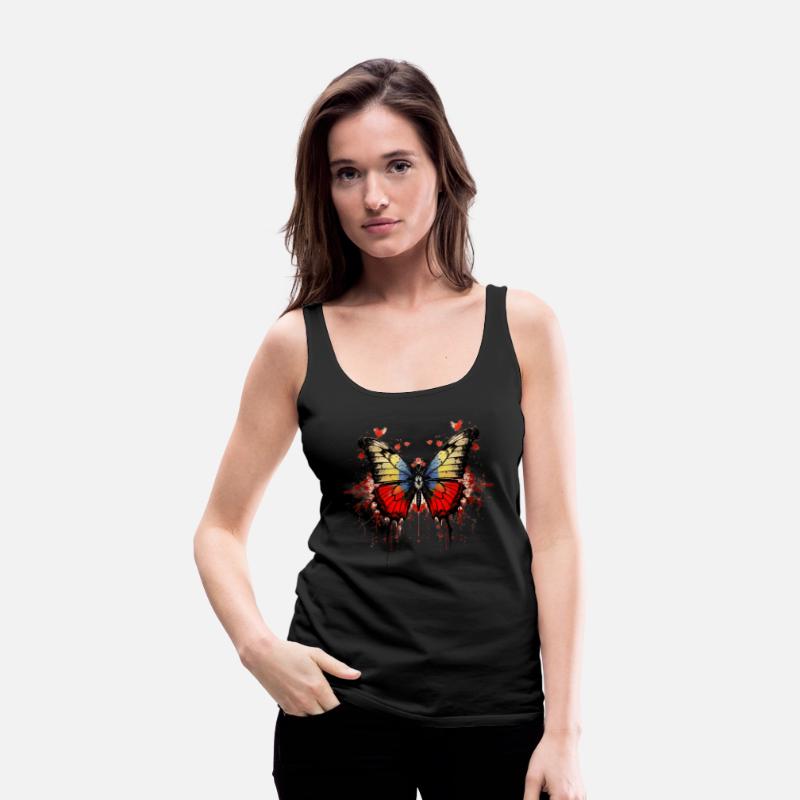 Bloody Butterfly elegant streetwear t-shirt