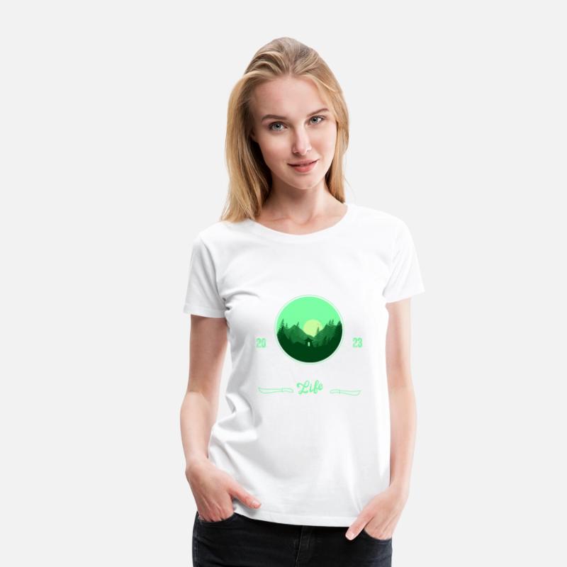 Blue Green Minimalist Pop Culture T-Shirt