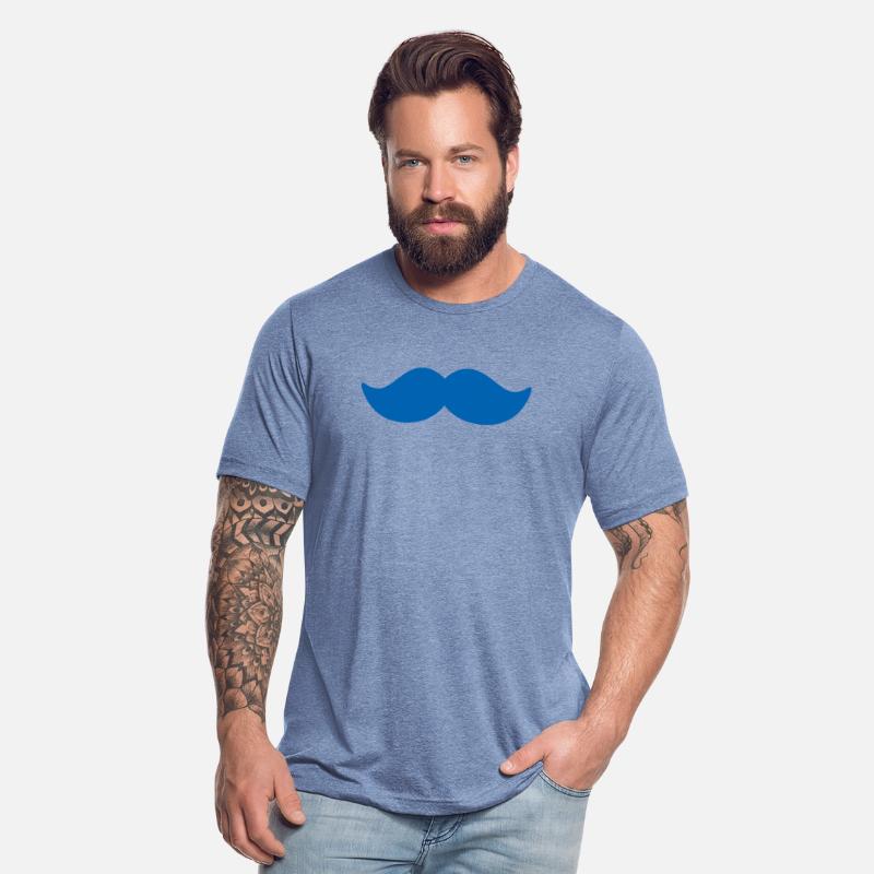Blue Mustache Man November Bike