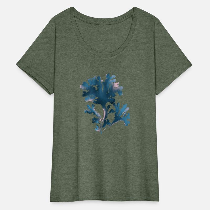 Blue Seaweed Illustration