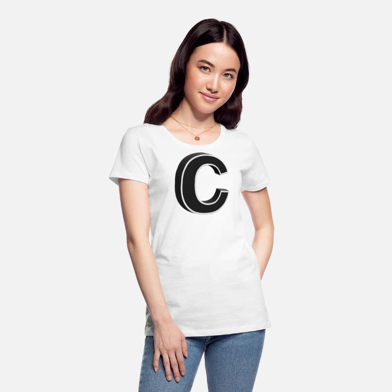 Bold Black and White Letter C Design