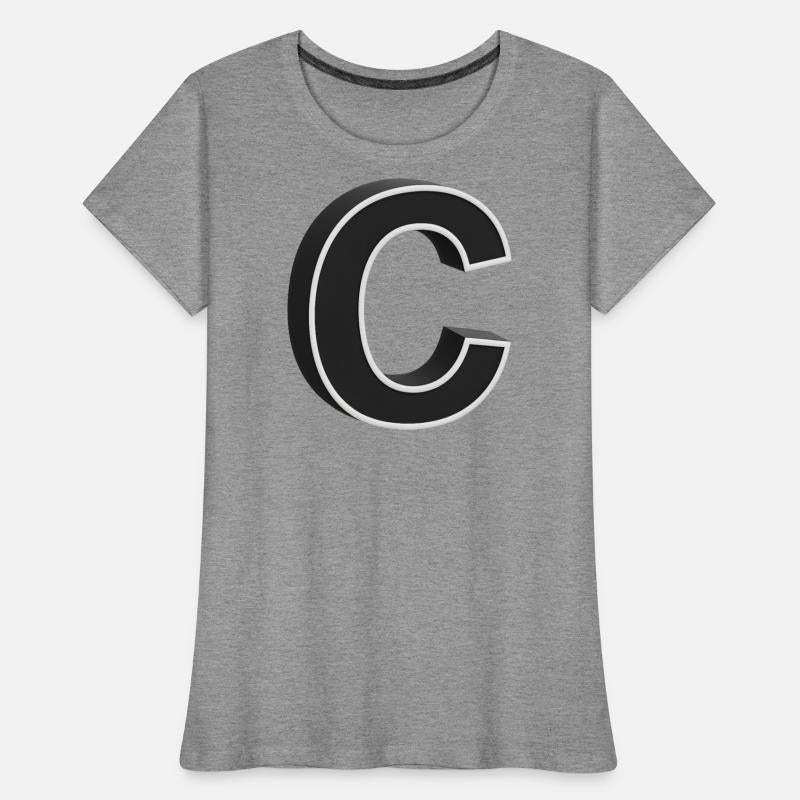 Bold Black and White Letter C Design