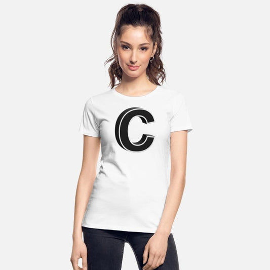 Bold Black and White Letter C Design