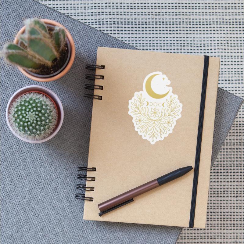 Botanical Moon Mandala – Sacred Feminine Plant Sym