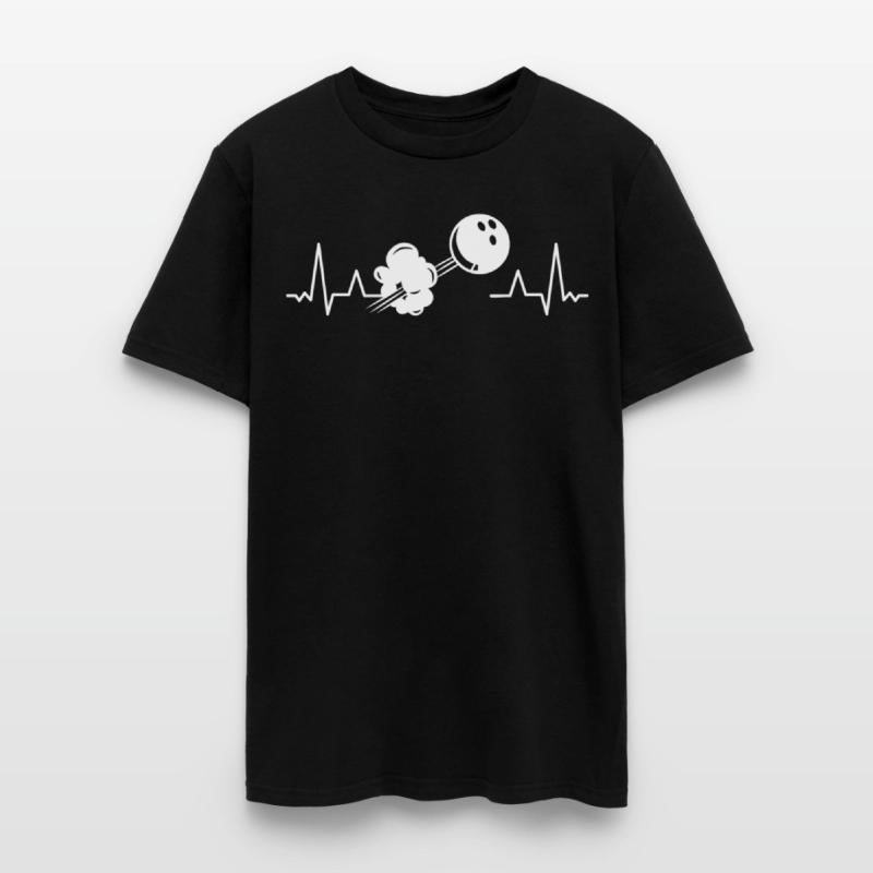 Bowling Alley Heartbeat Funny Training Bowler