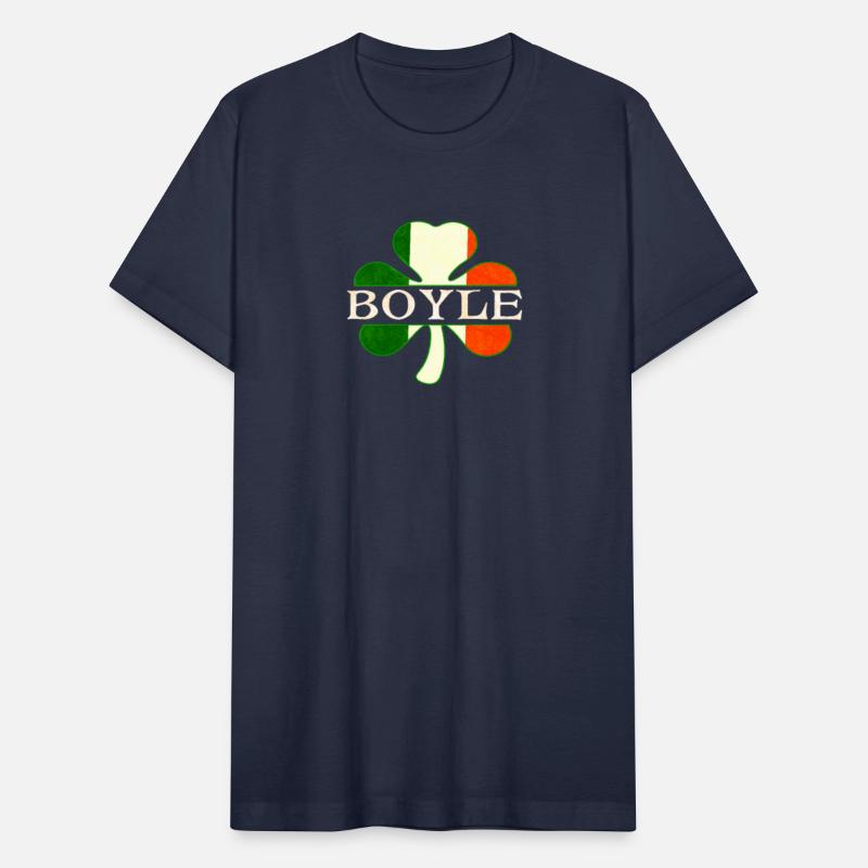 Boyle Irish Surname Ireland Flag Shamrock