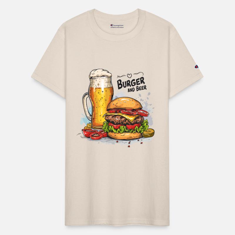 Burger And Beer Food Alcohol Funny Sayings