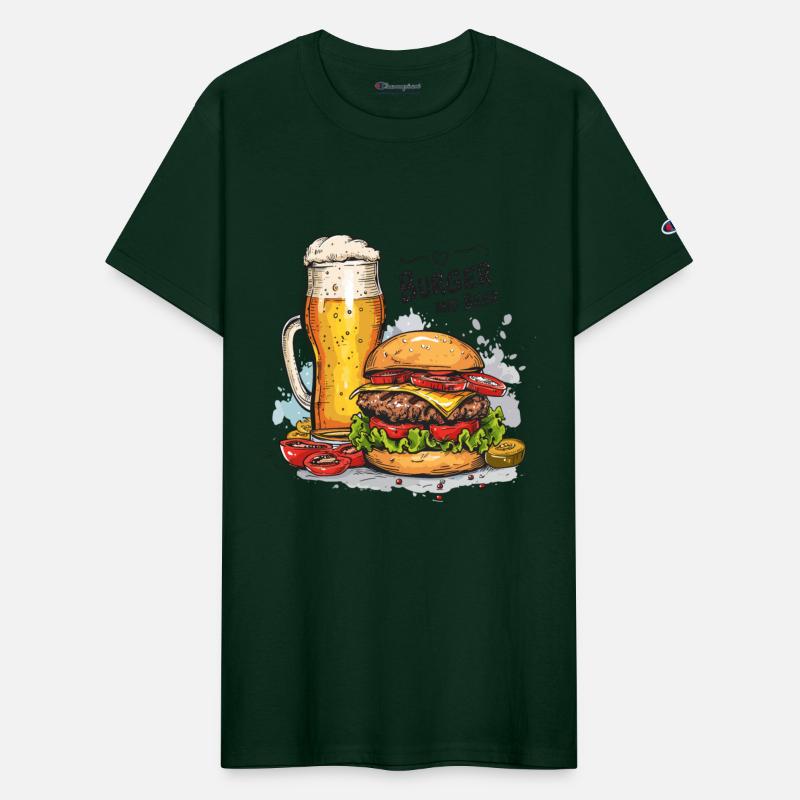 Burger And Beer Food Alcohol Funny Sayings