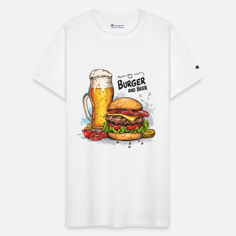 Burger And Beer Food Alcohol Funny Sayings