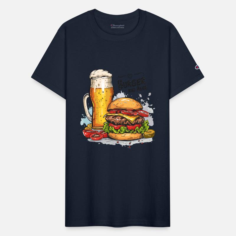 Burger And Beer Food Alcohol Funny Sayings