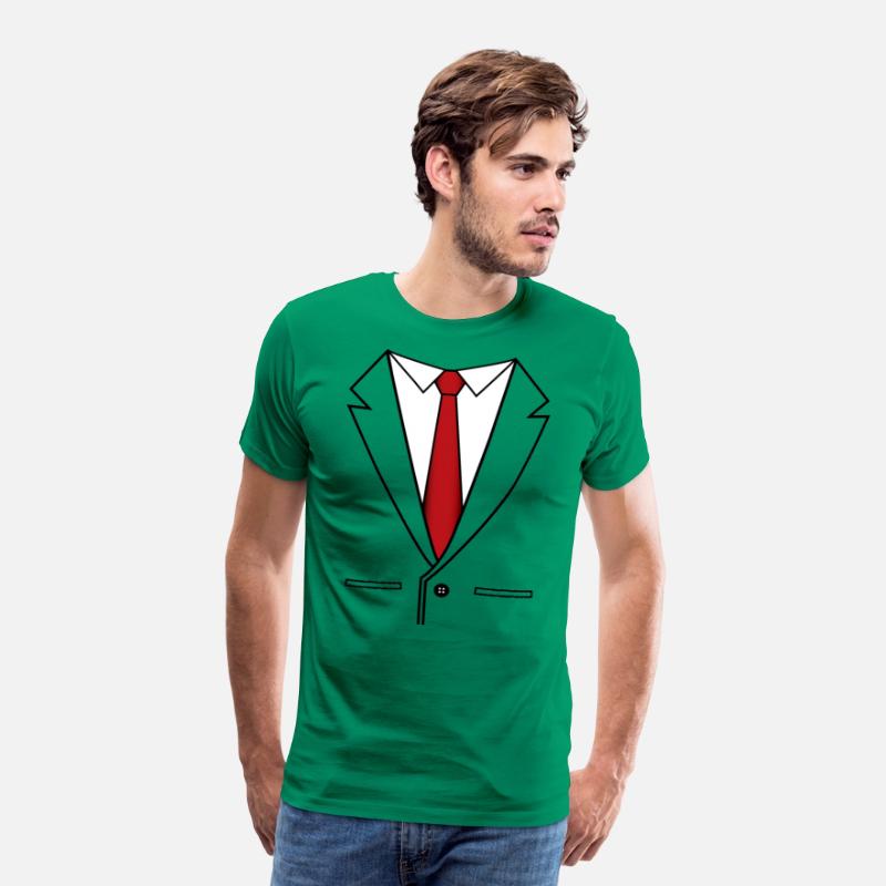 Business Suit With Red Tie