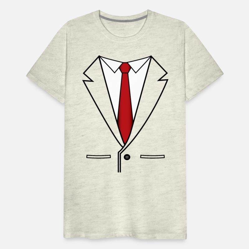 Business Suit With Red Tie