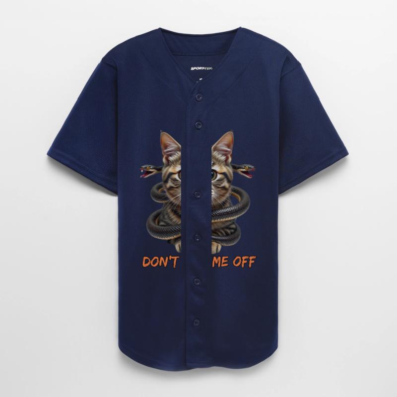 Cat Adorned with Snakes and Bold Text