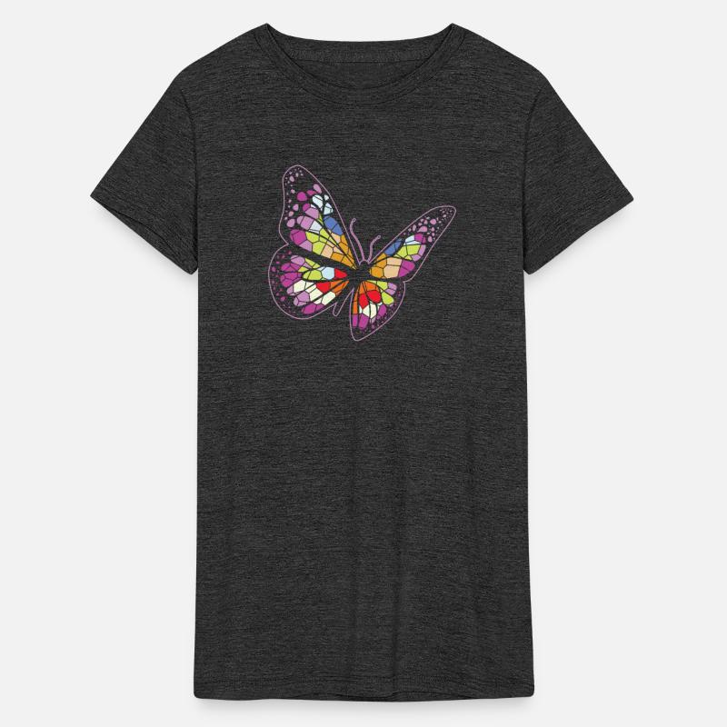 Celestial Stained Glass Butterfly Mystical Night