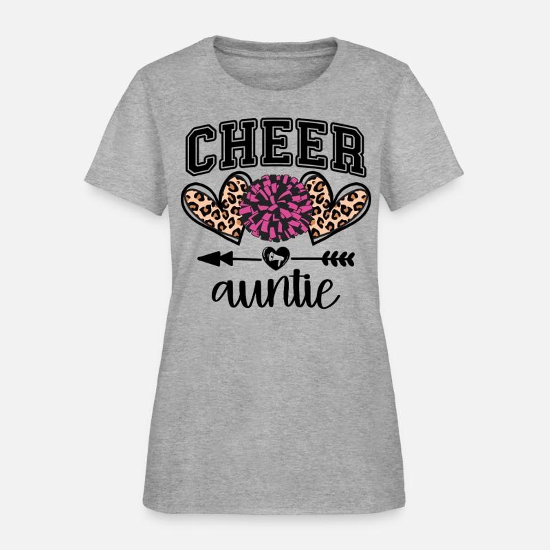 Cheer Auntie Megaphone Funny Cheerleader Aunt