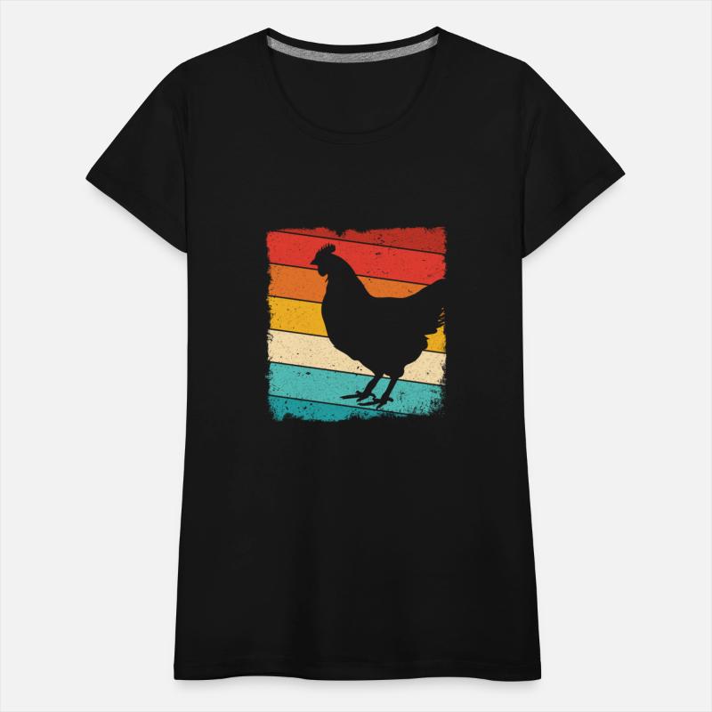 Chicken Vintage T Shirt Funny Farm Poultry