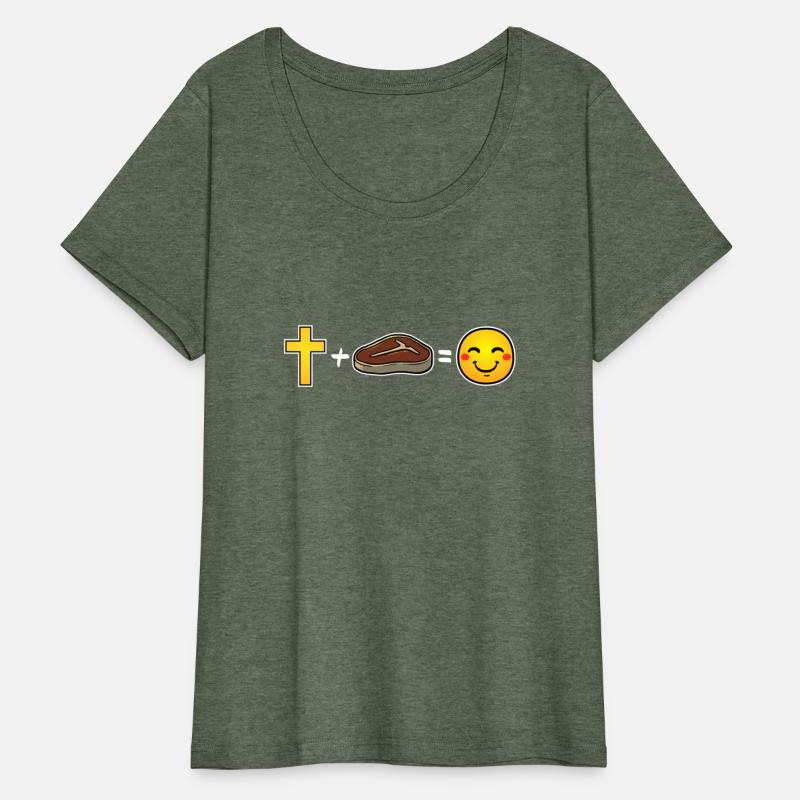 Christ Plus Steak Equals Happiness Christian