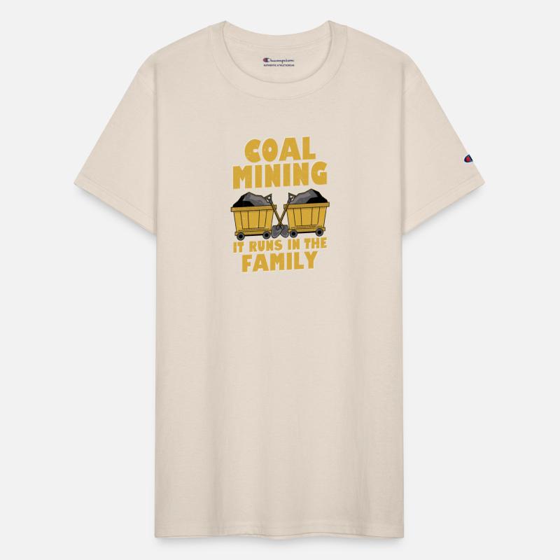 Coal Mining It Runs In The Family Pickaxe Miner