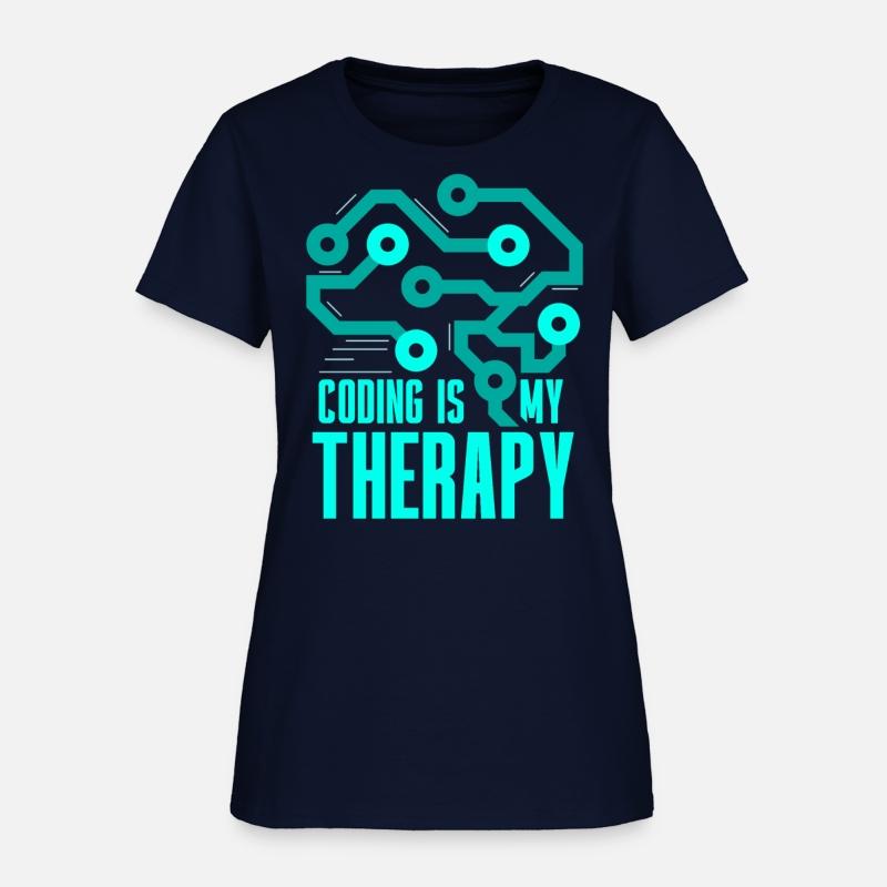 Coding Is My Therapy Coder Programmer Code
