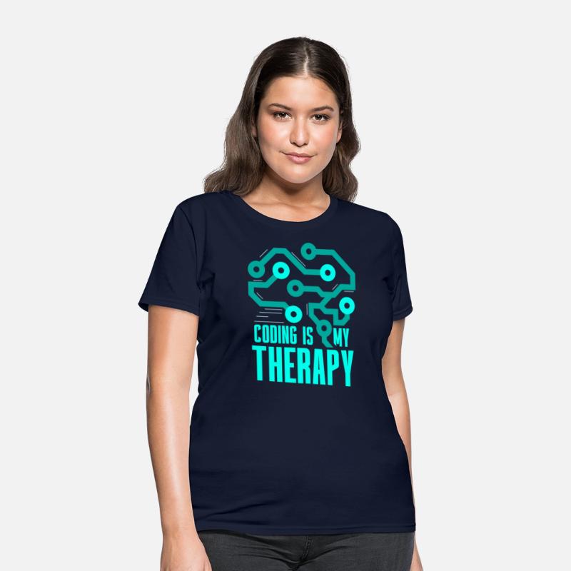 Coding Is My Therapy Coder Programmer Code