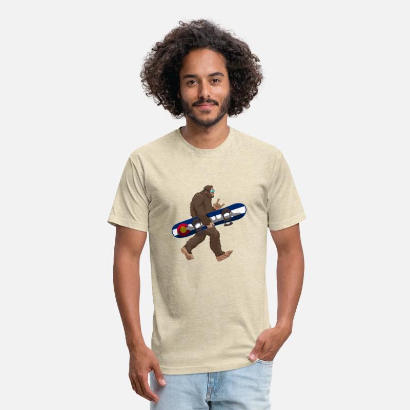 Colorado Flag Snowboarding Bigfoot For