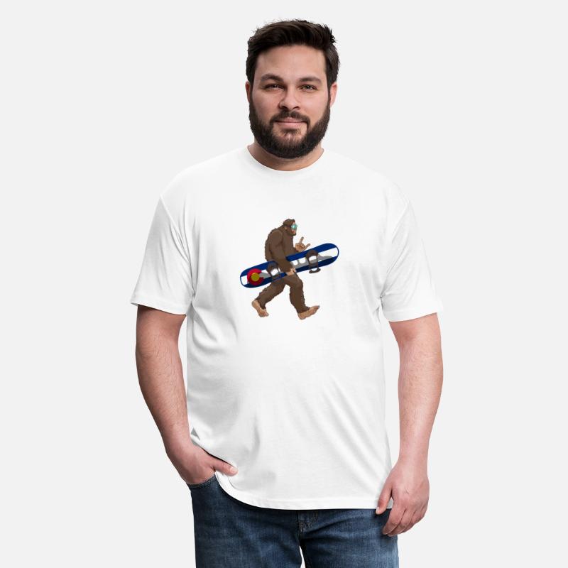Colorado Flag Snowboarding Bigfoot For