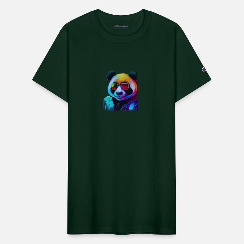 Colorful and Cool: The Neon Panda