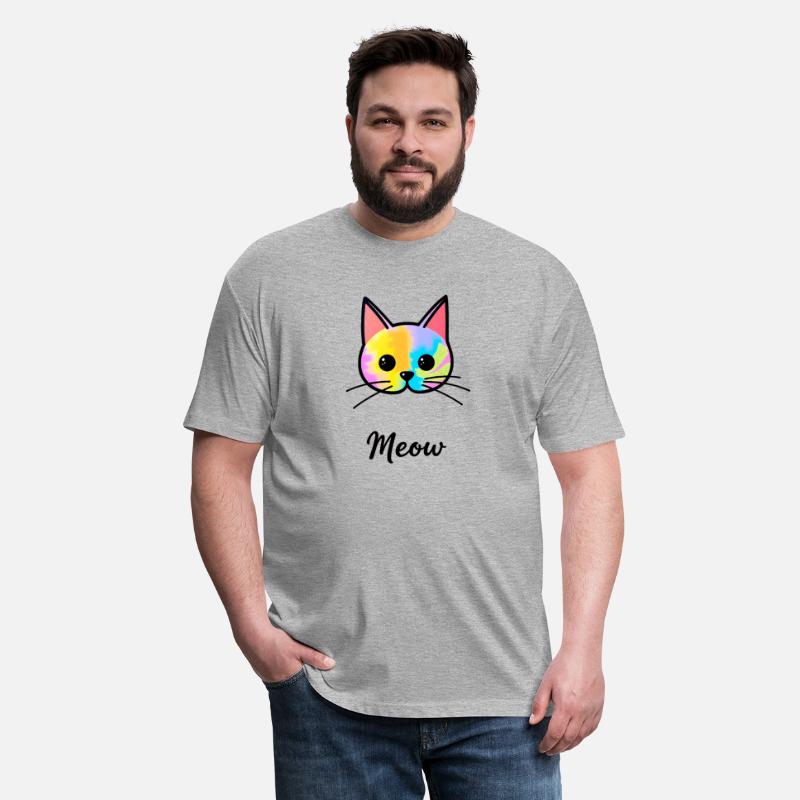 Colorful Cat Face: Vibrant Feline Art