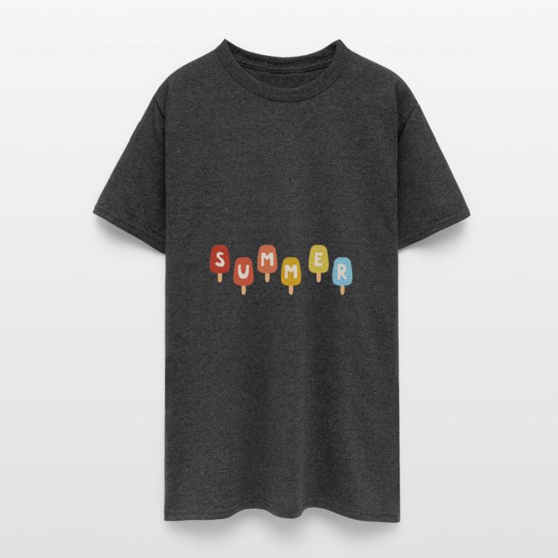 Colorful ICE CREAM STICKS with SUMMER Word