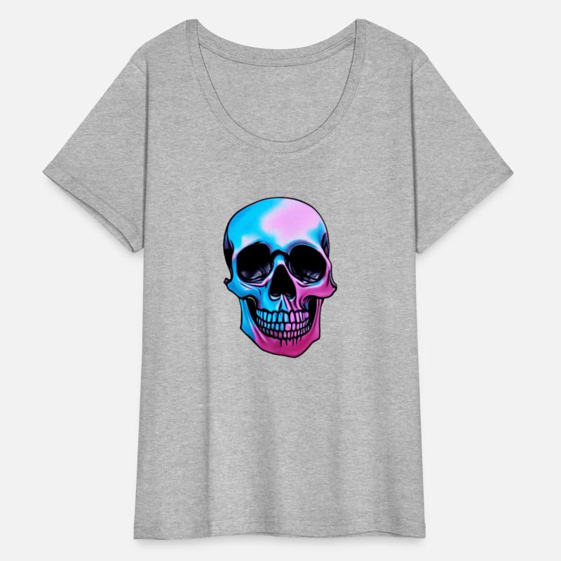 Colorful Melting Skull