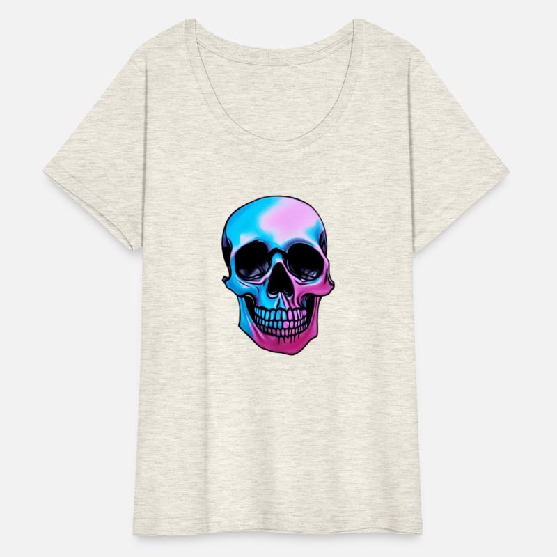 Colorful Melting Skull