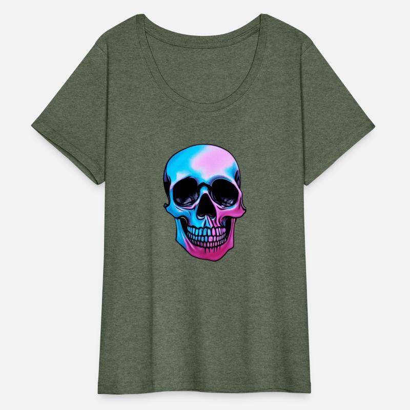 Colorful Melting Skull