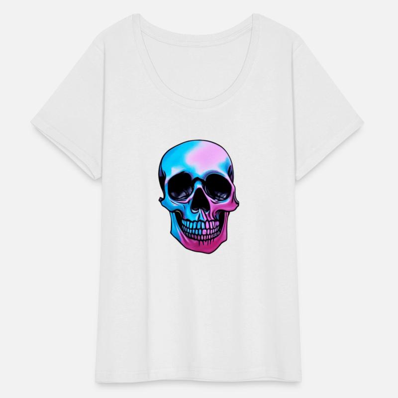 Colorful Melting Skull