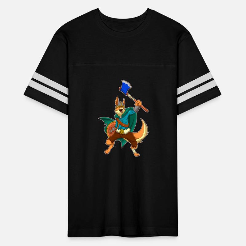 Comic Animals Fox Viking