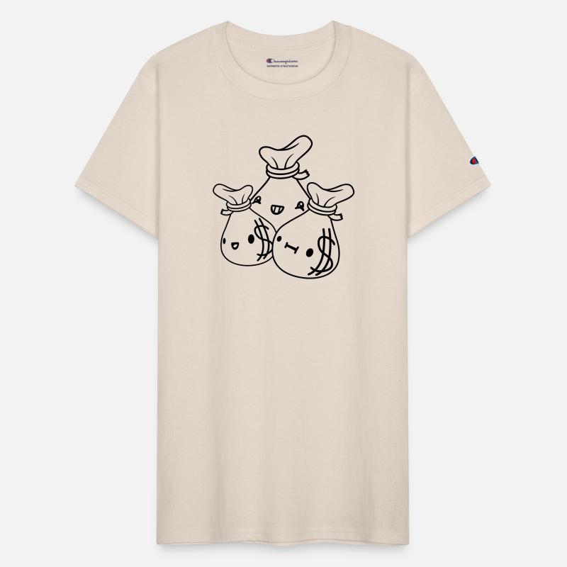 comic money bags friends