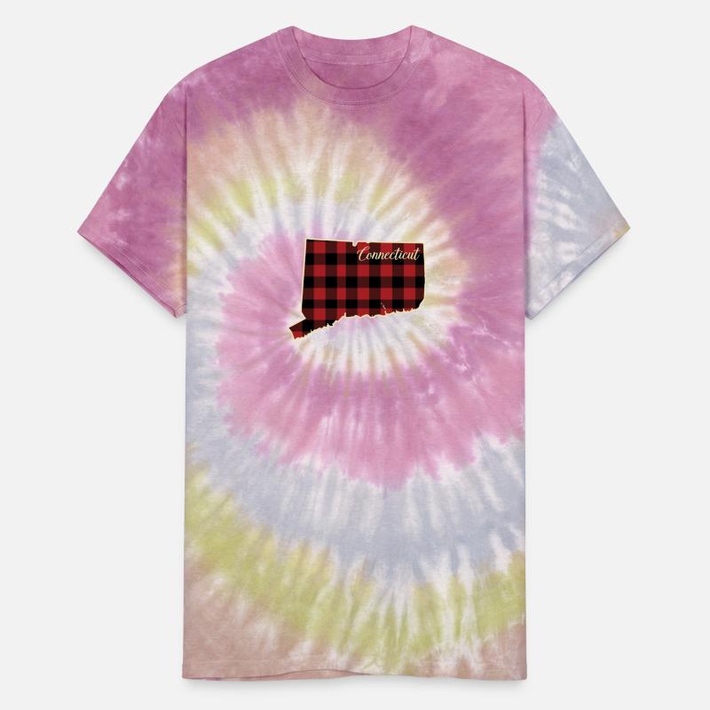 Connecticutt Buffalo Plaid Silhouette Home State