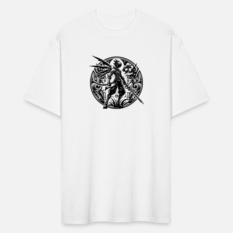 Cool Fantasy Fighter With Sword And Wings