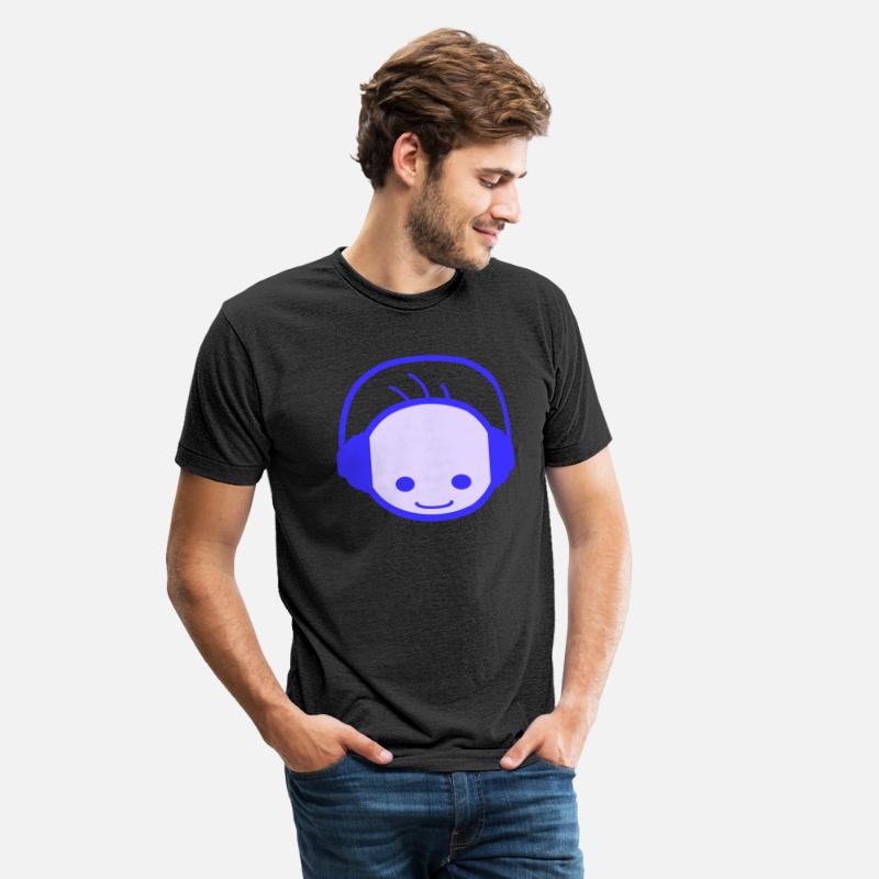 Cool Happy Man DJ Head Party Music Club Face Logo