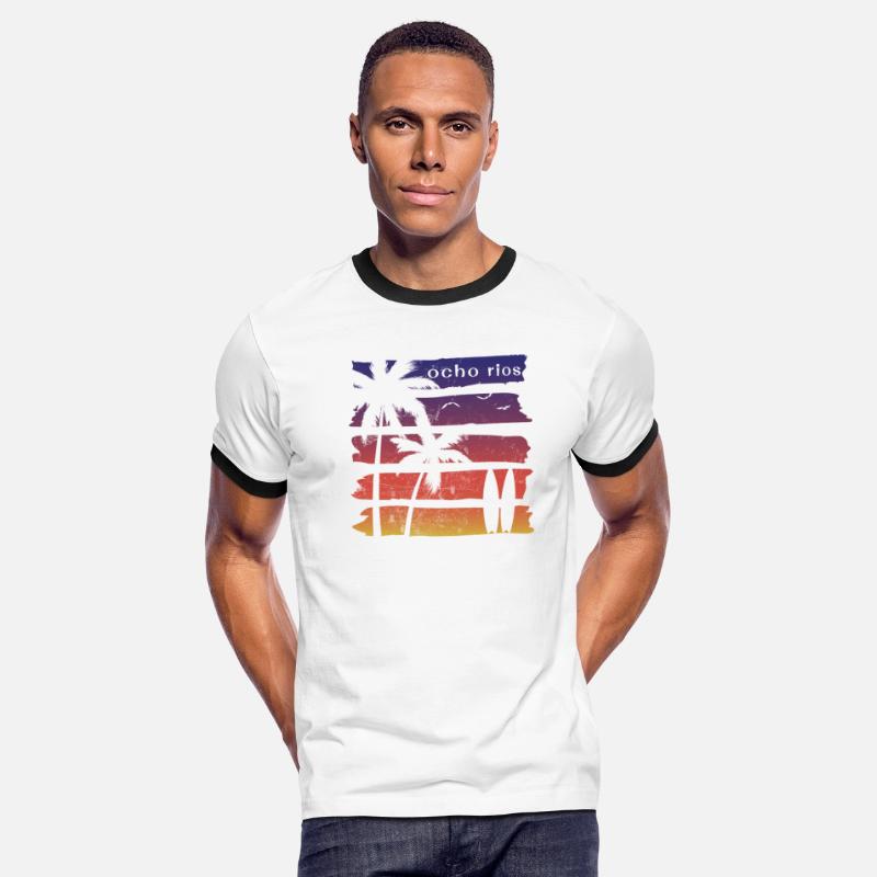 Cool Ocho Rios Jamaica Surfing Fan Beach Palm Tree