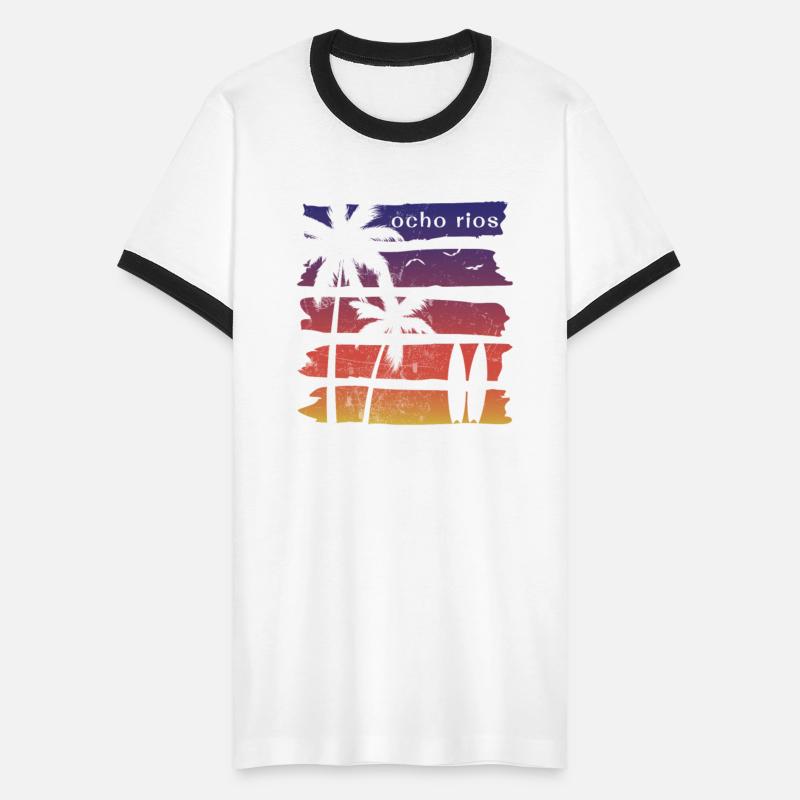 Cool Ocho Rios Jamaica Surfing Fan Beach Palm Tree